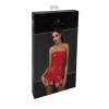 Корсет з підв'язками для панчіх Noir Handmade F368 Bombshell Fierce Corset-belt Red M