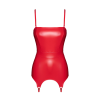 Корсет з підв'язками для панчіх Noir Handmade F368 Bombshell Fierce Corset-belt Red M