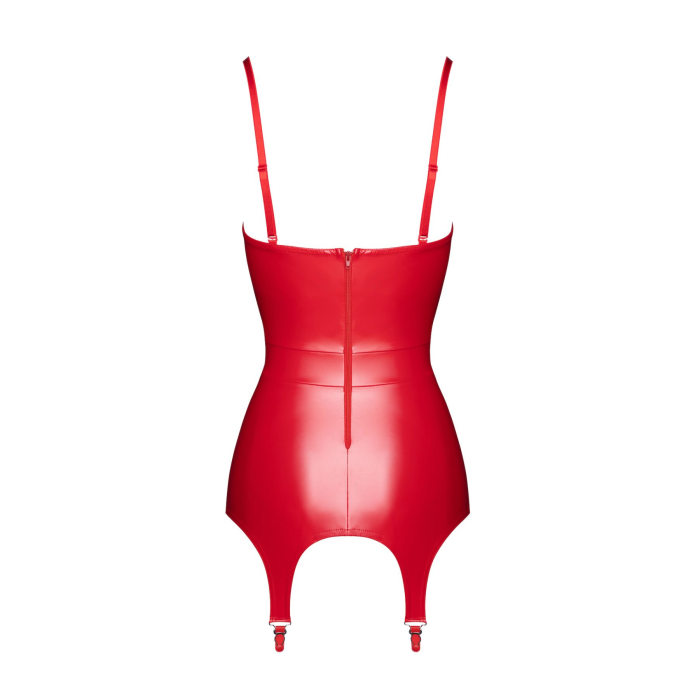 Корсет з підв'язками для панчіх Noir Handmade F368 Bombshell Fierce Corset-belt Red XL