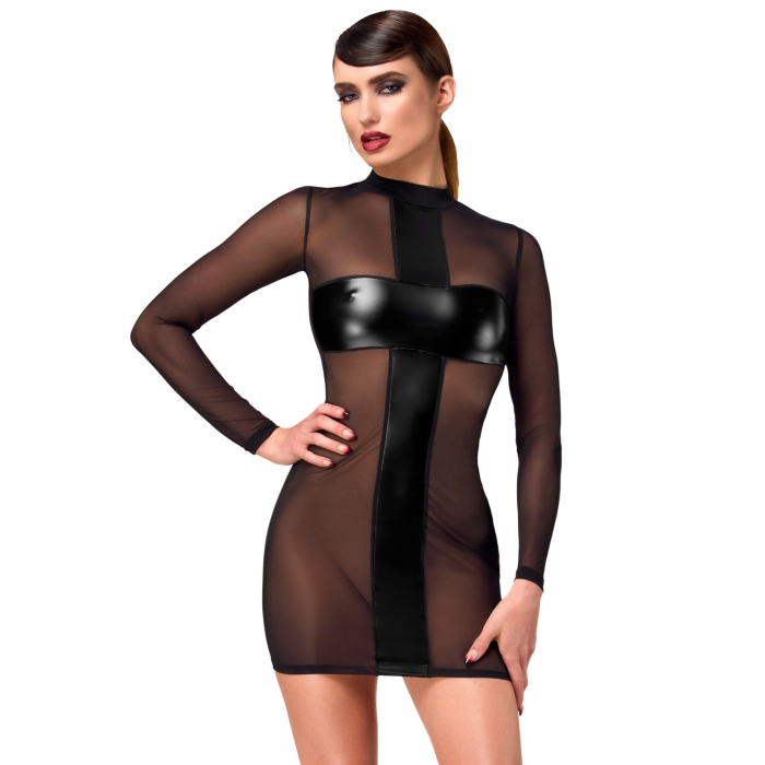 Сукня Noir Handmade F369 Crossfire Mesh & Wetlook Mini dress S