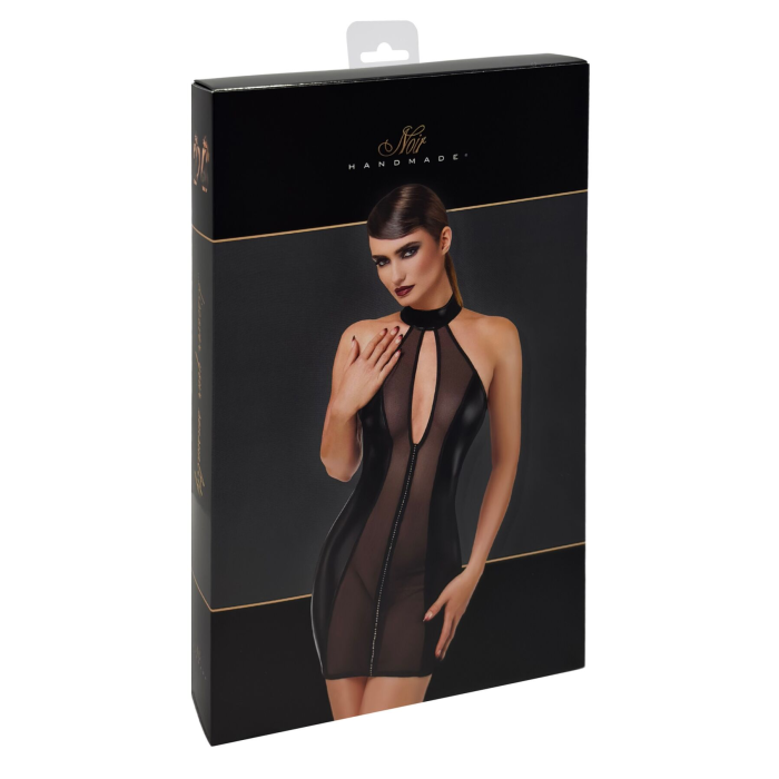 Сукня Noir Handmade F370 Luxuria Crystal Sheer Mini Dress L