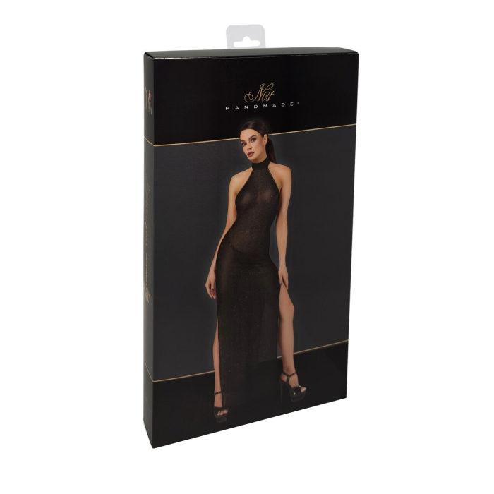 Сукня Noir Handmade F372 Onyx Twin-slit Long dress XL