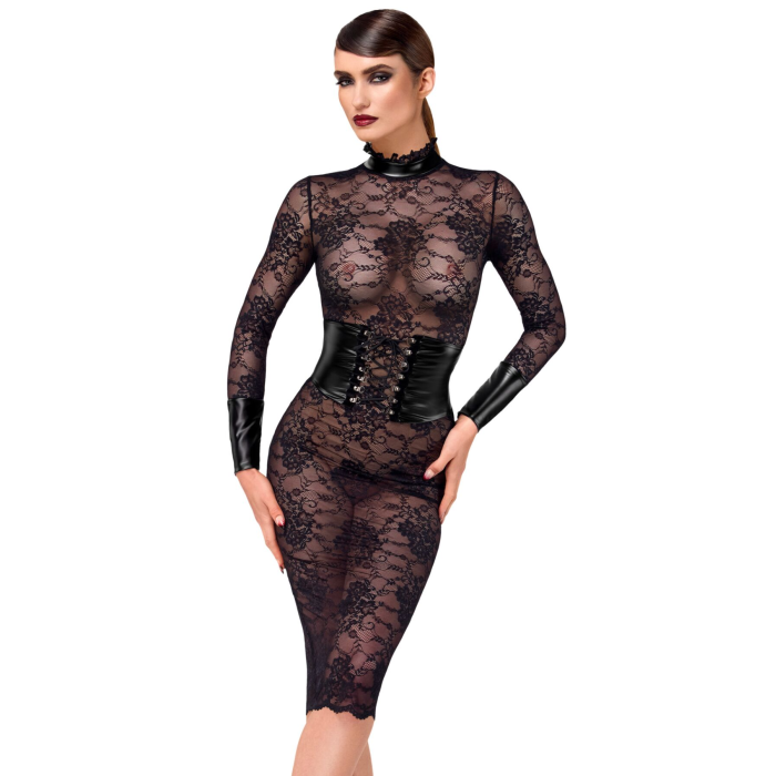 Сукня Noir Handmade F375 Noirelle Lace Corset Midi dress L