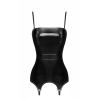 Корсет із підв'язками для панчіх Noir Handmade F381 Dominae Venom PVC corset-belt S