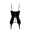 Корсет із підв'язками для панчіх Noir Handmade F381 Dominae Venom PVC corset-belt S