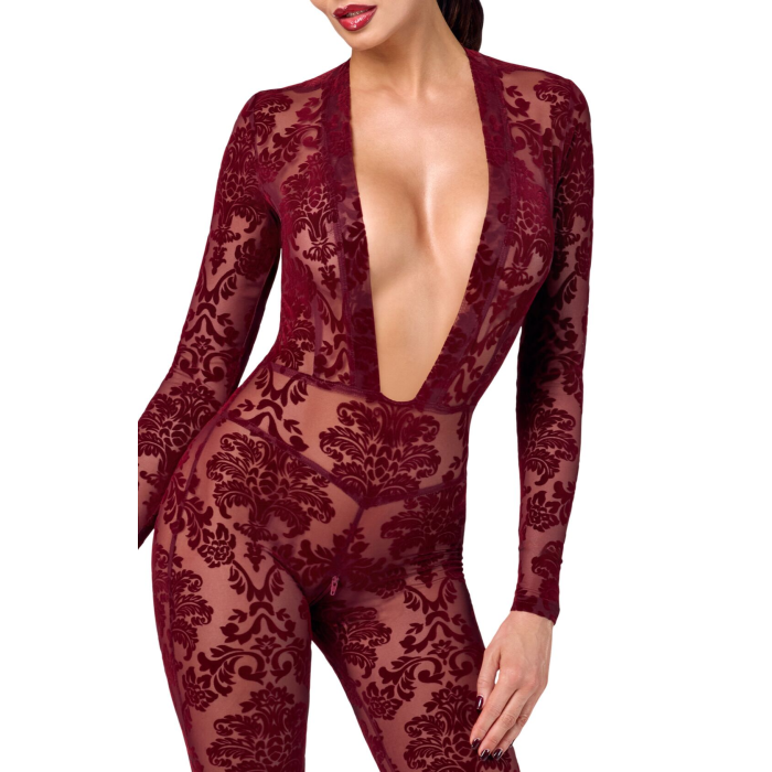 Бодістокінг Noir Handmade F382 Kink Royal Catsuit XL