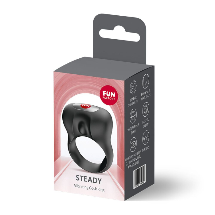 Ерекційне віброкільце Fun Factory Steady Black
