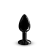 Металева анальна пробка з кристалом Dorcel Diamond Plug Black S (м'яте паковання!!!)