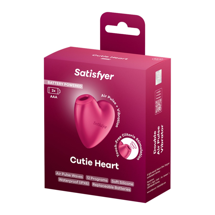 Вакуумний стимулятор-серце з вібрацією Satisfyer Cutie Heart Battery Series (м'яте паковання!!!)
