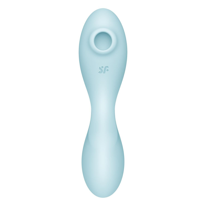 Вакуумний смарт-стимулятор із вібрацією Satisfyer Curvy Trinity 5 (Blue) (м'яте паковання!!!)