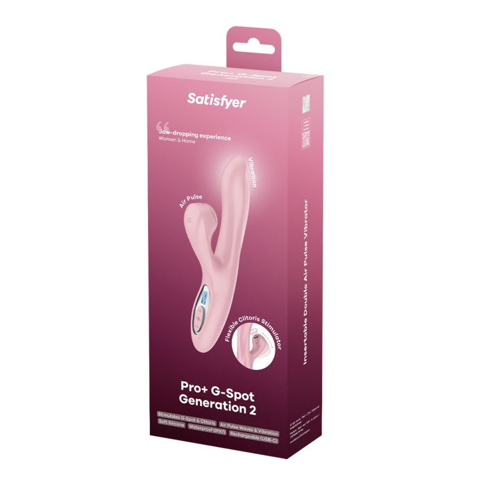 Вакуумний вібратор-кролик Satisfyer Pro+ G-Spot Generation 2 Pink (м'яте паковання!!!)