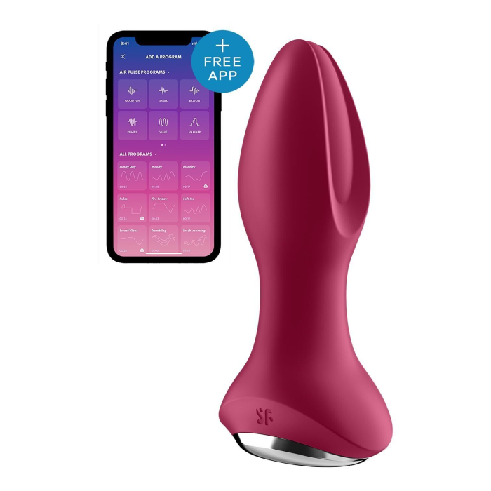Анальна смарт-вібропробка із перлинним масажем Satisfyer Rotator Plug 2+ Violet (м'яте паковання!!!)