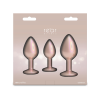 Набір анальних пробок NS Novelties Rear Assets - Trainer Kit - Iridescent Champagne - Clear Gem
