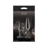 Набір анальних пробок NS Novelties Rear Assets - Tapered Trainer Kit - Gunmetal - Black