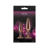 Набір анальних пробок NS Novelties Rear Assets - Tapered Trainer Kit - Rose Gold - Pink
