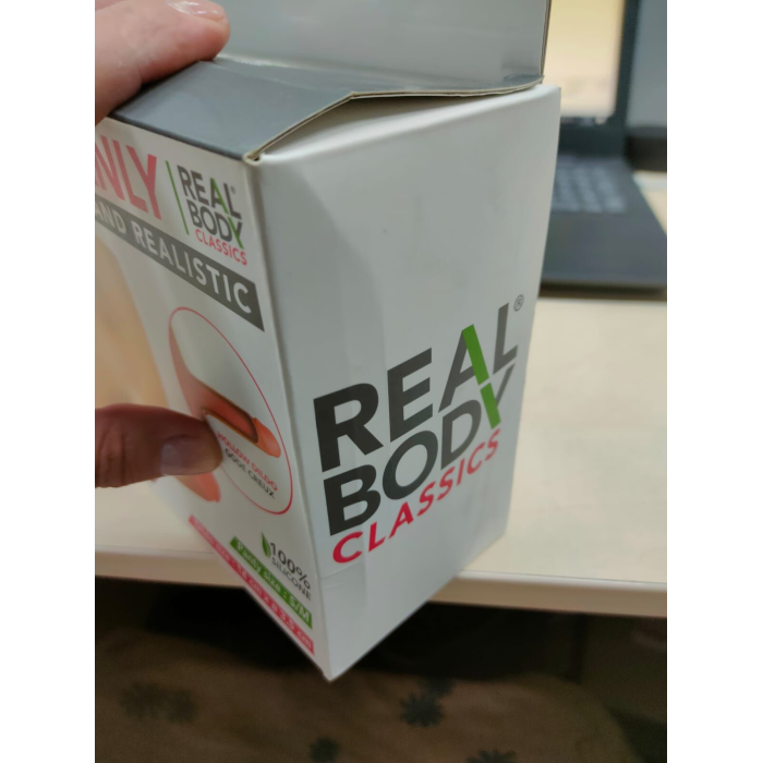Силіконові трусики з порожнистим фалоімітатором Real Body Real Manly Hollow S/M (м'яте паковання!!!)