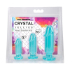Набір анальних пробок Doc Johnson Crystal Jellies - Anal Starter Kit- Teal