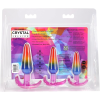 Набір анальних пробок Doc Johnson Crystal Jellies - Anal Trainer Set - Rainbow