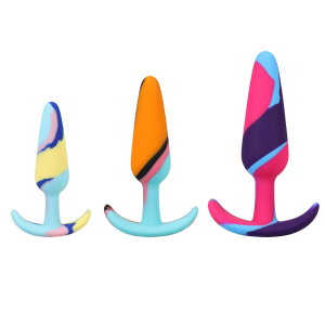 Набір анальних пробок Doc Johnson Mood Naughty 1 Kaleidoscope Trainer Set