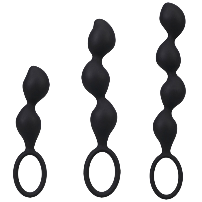 Набір анальних іграшок Doc Johnson Mood Naughty Contour Beads Trainer Set