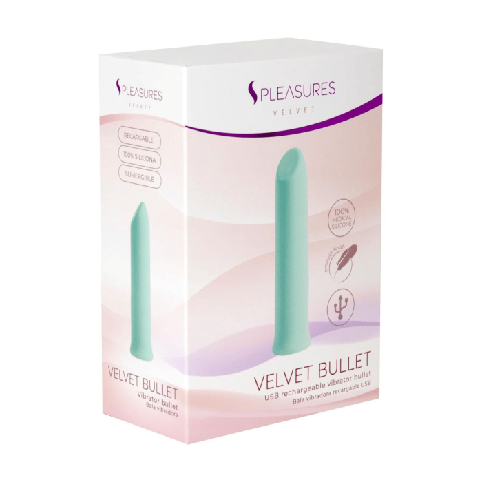 Віброкуля S Pleasures Velvet Bullet Candy Turquoise