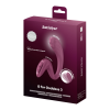 Вагінально-кліторальний вібратор Satisfyer G for Goddess 3 Wine Red, 2 мотори