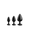 Набір анальних пробок LUXE BLING PLUGS TRAINING KIT WHITE GEMS