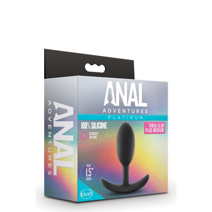 Анальна пробка Blush ANAL ADVENTURES VIBRA SLIM PLUG MEDIUM