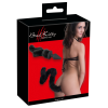 Анальна пробка із гнучким хвостом Bad Kitty чорна, 3.5 х 73 см