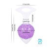 Анальна пробка Liebe Seele Heart-shaped Crystal Anal Plug - Purple Medium