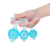 Анальна пробка Liebe Seele Heart-shaped Crystal Anal Plug - Blue Medium