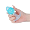 Анальна пробка Liebe Seele Icecream-shaped Crystal Anal Plug - Blue Small