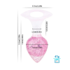 Анальна пробка Liebe Seele Heart-shaped Crystal Anal Plug - Pink Medium