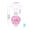 Анальна пробка Liebe Seele Heart-shaped Crystal Anal Plug - Pink Medium