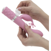 Розкішний вібратор-кролик Pillow Talk - Kinky Pink з кристалом Сваровські, потужний