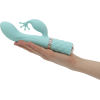 Розкішний вібратор-кролик Pillow Talk - Kinky Teal з кристалом Сваровські, потужний