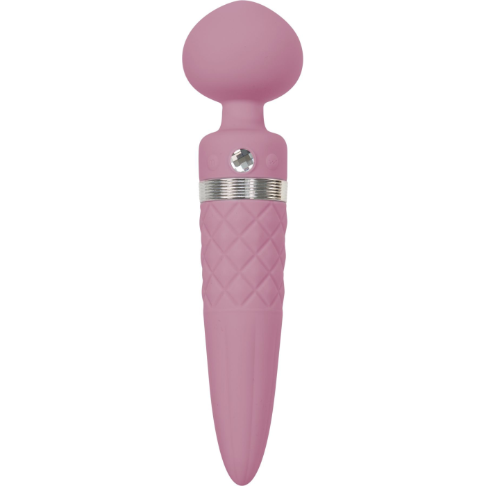 Вібромасажер 2в1 PILLOW TALK - Sultry Pink, класичний масажер і вібратор з ротацією, підігрів