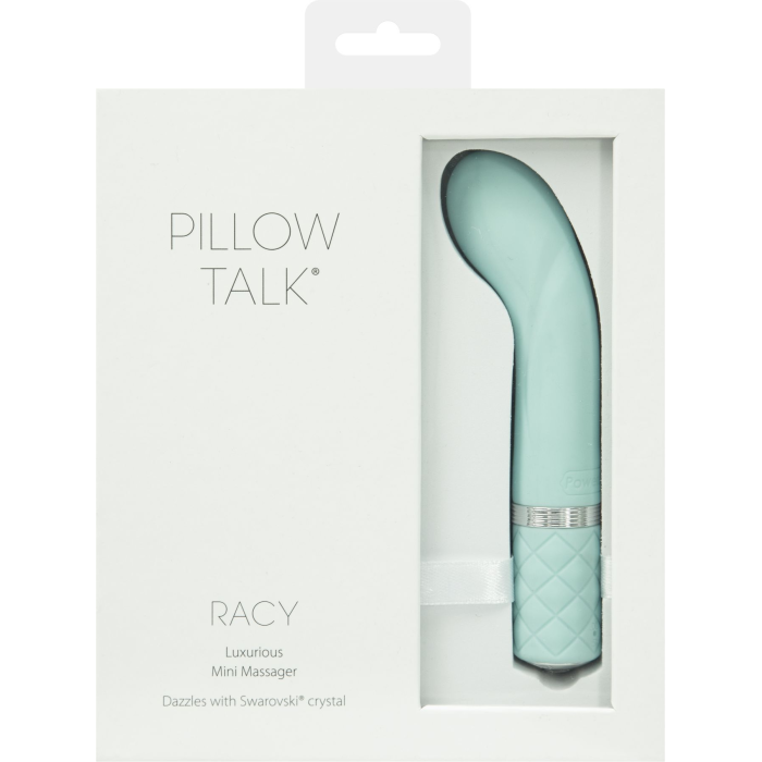 Розкішний вібратор Pillow Talk - Racy Teal з кристалом Swarovski для точки G, подарункове паковання