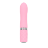 Розкішний вібратор PILLOW TALK - Flirty Pink з кристалом Swarovski, гнучка головка