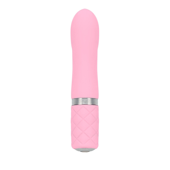 Розкішний вібратор PILLOW TALK - Flirty Pink з кристалом Swarovski, гнучка головка