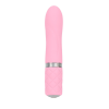 Розкішний вібратор PILLOW TALK - Flirty Pink з кристалом Swarovski, гнучка головка