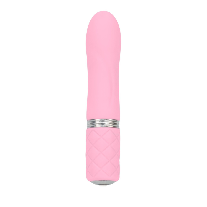 Розкішний вібратор PILLOW TALK - Flirty Pink з кристалом Swarovski, гнучка головка