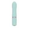 Розкішний вібратор PILLOW TALK - Flirty Teal з кристалом Swarovski, гнучка головка