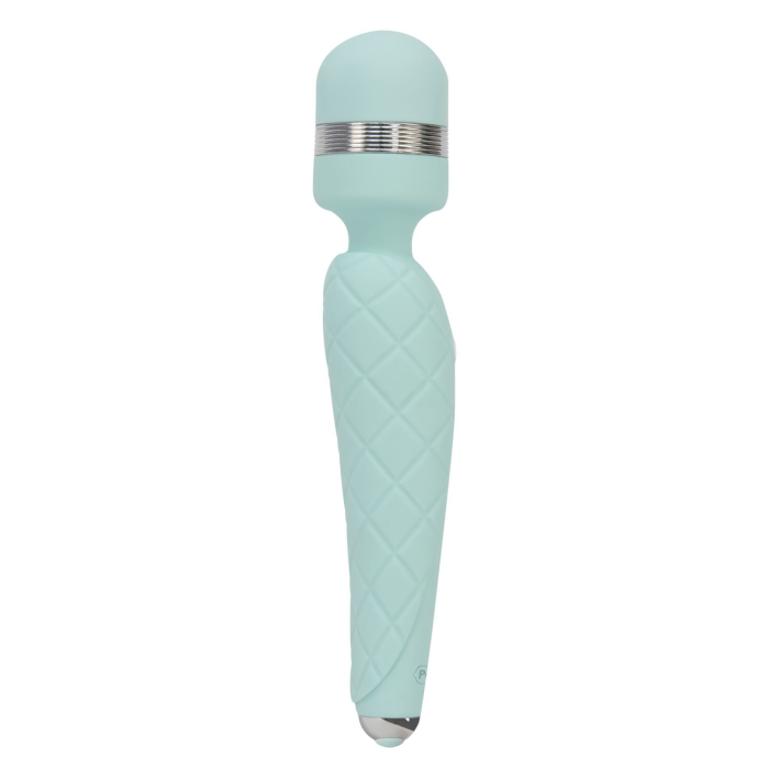 Розкішний вібромасажер PILLOW TALK - Cheeky Teal з кристалом Swarovski, плавне підвищення потужності