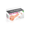 Насадка на член — мастурбатор 2в1 Real Body — Two In One