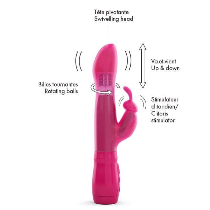 Вібратор Dorcel Furious Rabbit зі зворотно-поступальними рухами голівки