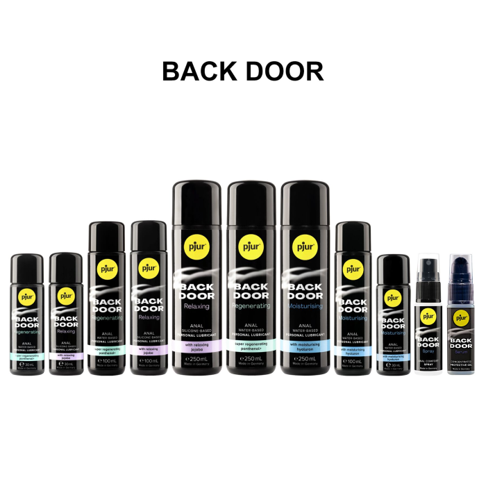 Анальний лубрикант pjur BACK DOOR Moisturising 250 мл, на водній основі, з гіалуроном, ефект силікону