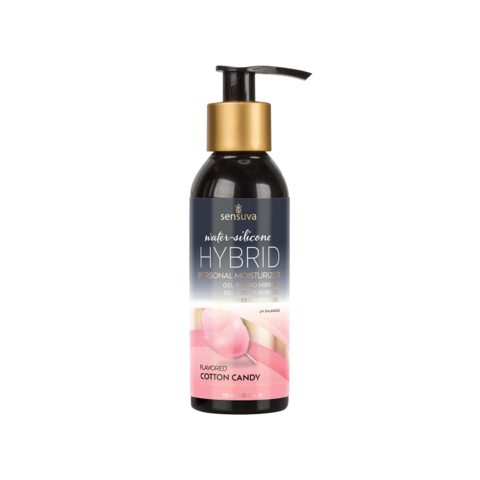 Змазка водно-силіконова Sensuva Hybrid Cotton Candy (125 мл) без цукру, можна для оральних пестощів