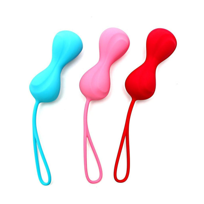 Вагінальні кульки Satisfyer Power Balls (3 пари), діаметр 3,4см, маса 60-76-92г, з кулькою всередині