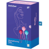 Вагінальні кульки Satisfyer Strengthening Balls (3шт), діаметр 3,8 см, маса 62-82-98г, монолітні